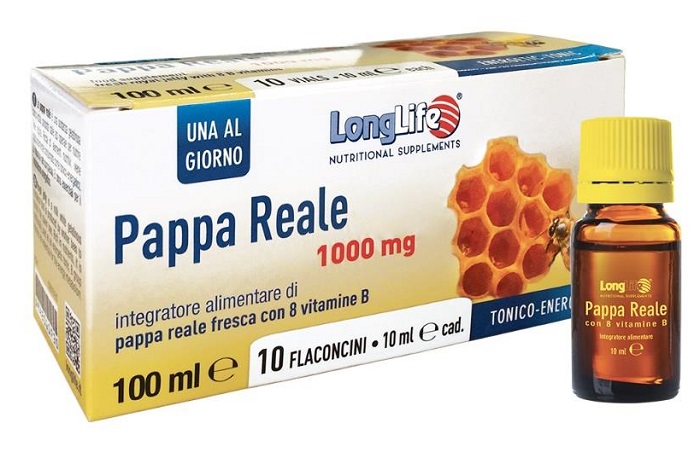 LONGLIFE PAPPA REALE + VITAMINA B 10 FLACONCINI - Gruppofarmastore.it