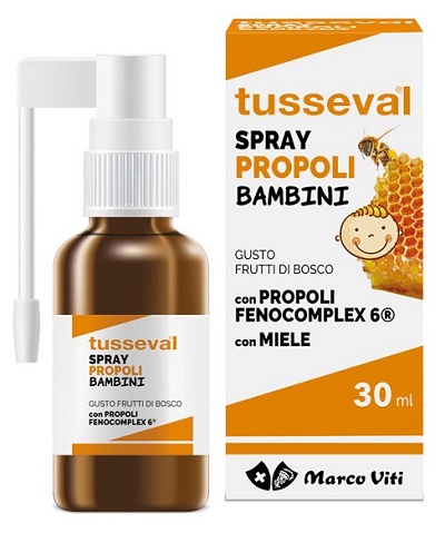 TUSSEVAL GOLA PROPOLI SPRAY PER BAMBINI 30 ML - Gruppofarmastore.it