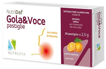 NUTRIDEF GOLA & VOCE ARANCIA 20 PASTIGLIE - Gruppofarmastore.it