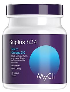 MYCLI SUPLUS H24 MICRO OMEGA 3,0 180 CAPSULE - Gruppofarmastore.it