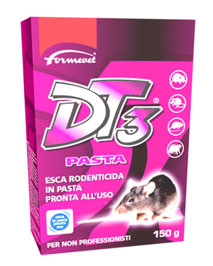 DT3 PASTA ESCA RODENTICIDA PRONTA ALL'USO 150 G - Gruppofarmastore.it
