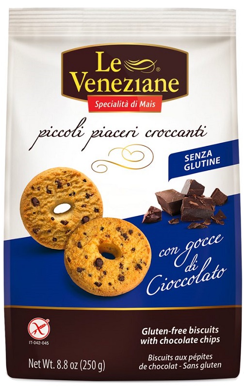 LE VENEZIANE BISCOTTI GOCCE DI CIOCCOLATO 250 G - Gruppofarmastore.it