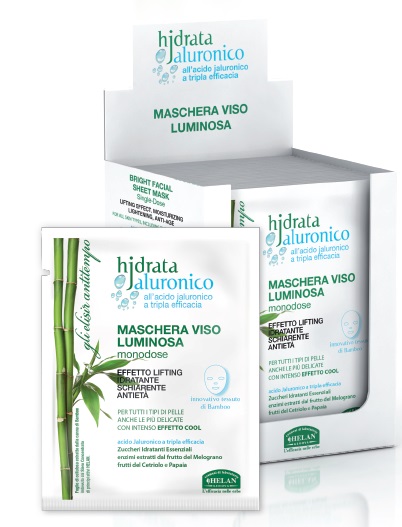 HJDRATA JALURONICO MASCHERA VISO LUMINOSA MONODOSE 15 ML - Gruppofarmastore.it