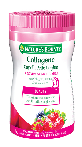 COLLAGENE CAPELLI PELLE UNGHIE 60 GOMMOSE MASTICABILI - Gruppofarmastore.it
