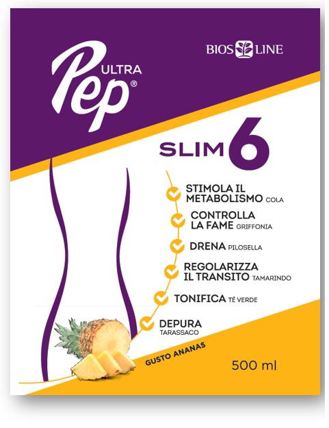 ULTRA PEP SLIM 6 ANANAS 500 ML CON EDULCORANTE - Gruppofarmastore.it