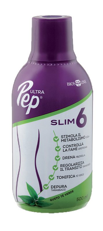 ULTRA PEP SLIM 6 TE' VERDE 500 ML CON EDULCORANTE - Gruppofarmastore.it