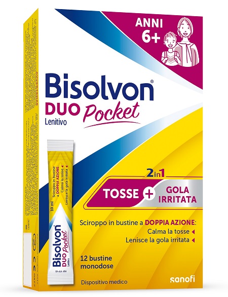 BISOLVON DUO POCKET LENITIVO NEW 12 BUSTINE - Gruppofarmastore.it