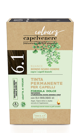 CAPELVENERE COLOURS TINTA CAPELLI 6,1N BIONDO SCURO CENERE - Gruppofarmastore.it