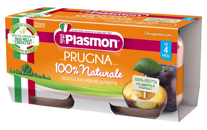 PLASMON OMOGENEIZZATO PRUGNA 2 X 80 G - Gruppofarmastore.it