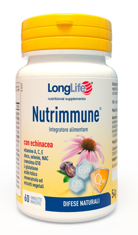 LONGLIFE NUTRIMMUNE 60 TAVOLETTE RIVESTITE - Gruppofarmastore.it