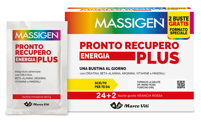 MASSIGEN PRONTO RECUPERO ENERGIA PLUS 24 BUSTINE + 2 BUSTINE - Gruppofarmastore.it