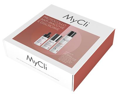 MYCLI COFANETTO PROTOCOLLO ANTIMACCHIA 1 CREMA OCCHI 15 ML + 1 CREMA VISO 30 ML + 1 CREMA VISO 50 ML - Gruppofarmastore.it