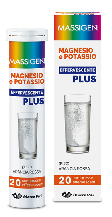 MASSIGEN MAGNESIO POTASSIO PLUS 20 COMPRESSE EFFERVESCENTI - Gruppofarmastore.it