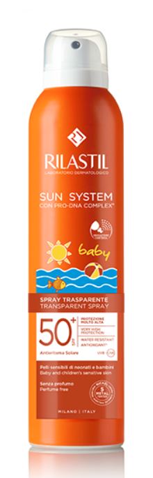 RILASTIL SUN SYSTEM BABY TRANSPARENT SPRAY SPF50+ 200 ML - Gruppofarmastore.it