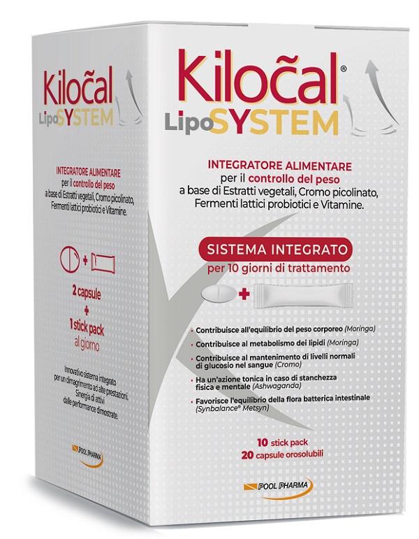 KILOCAL LYPO SYSTEM 20 COMPRESSE + 10 STICK OROSOLUBILI - Gruppofarmastore.it