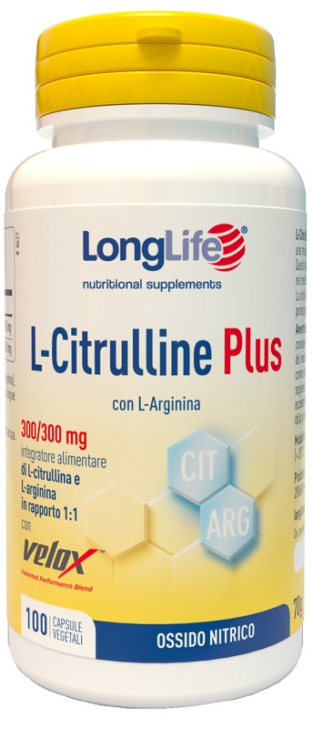 LONGLIFE L-CITRULLINE PLUS 100 CAPSULE VEGETALI - Gruppofarmastore.it