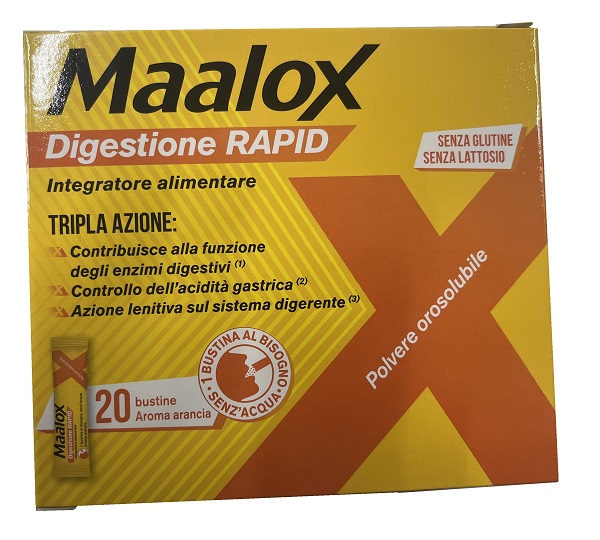 MAALOX DIGESTIONE RAPID 20 BUSTINE DA 2 G - Gruppofarmastore.it