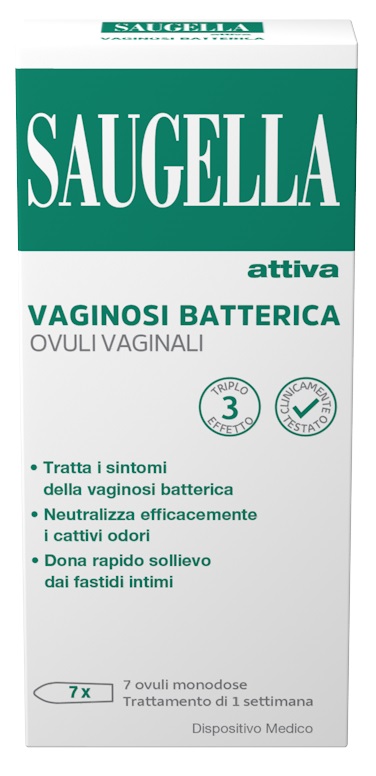 SAUGELLA ATTIVA VAGINOSI BATTERICA 7 OVULI VAGINALI - Gruppofarmastore.it