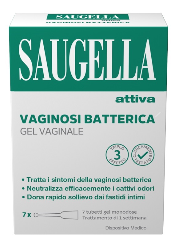 SAUGELLA ATTIVA VAGINOSI BATTERICA GEL VAGINALE 7 TUBETTI MONODOSE - Gruppofarmastore.it