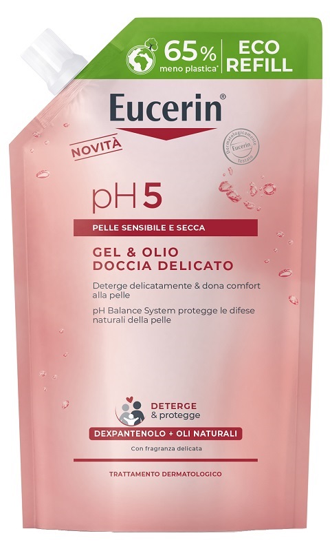 EUCERIN GEL & OLIO DOCCIA DELICATO 400 ML REFILL - Gruppofarmastore.it