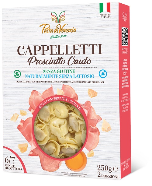 PASTA DI VENEZIA CAPPELLETTI AL CRUDO SENZA GLUTINE STAB 250 G - Gruppofarmastore.it