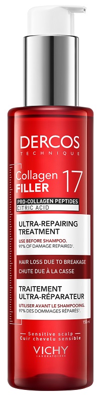DERCOS COLLAGEN 17 FILLER TRATTAMENTO PRE SHAMPOO 150 ML - Gruppofarmastore.it