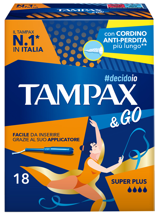 TAMPAX &GO SUPER PLUS 18 PEZZI - Gruppofarmastore.it