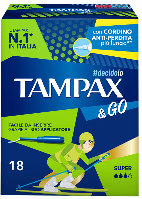 TAMPAX &GO SUPER 18 PEZZI - Gruppofarmastore.it