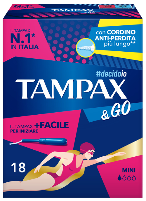 TAMPAX &GO MINI 18 PEZZI - Gruppofarmastore.it