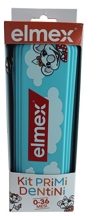 ELMEX KIT PRIMI DENTINI 0-36 MESI 1 ELMEX BIMBI DENTIFRICIO 50 ML + 1 ELMEX SPAZZOLINO BIMBI EDUCATIVO NEW 0-3 ANNI - Gruppofarmastore.it