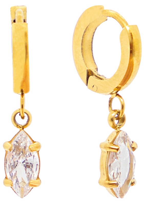 ATELIER FRATTINA 62 ORECCHINO CERCHIO ORO ROMBO PENDENTE - Gruppofarmastore.it