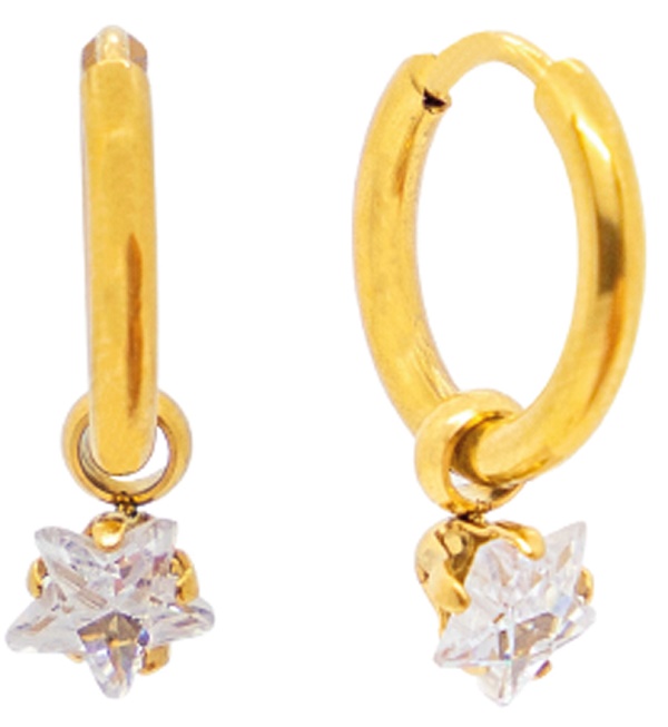 ATELIER FRATTINA 75 ORECCHINO CERCHIETTO PENDENTE STELLA - Gruppofarmastore.it