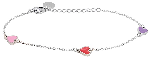 BIJOUXMED BRACCIALE KIDS 34 CUORI COLORATI - Gruppofarmastore.it
