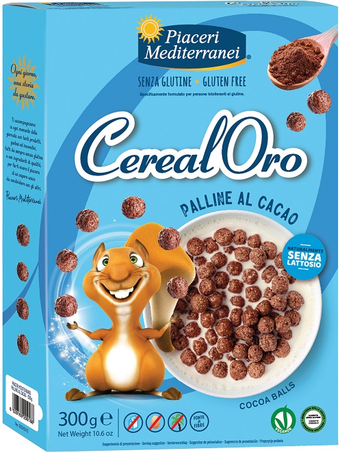 PIACERI MEDITERRANEI CEREALORO PALLINE CACAO 300 G - Gruppofarmastore.it