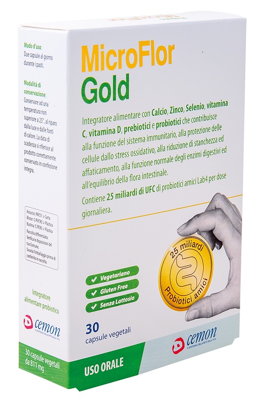 MICROFLOR GOLD 30 CAPSULE VEGETALI - Gruppofarmastore.it
