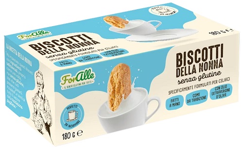 FORALLE BISCOTTI DELLA NONNA SENZA GLUTINE 180 G - Gruppofarmastore.it