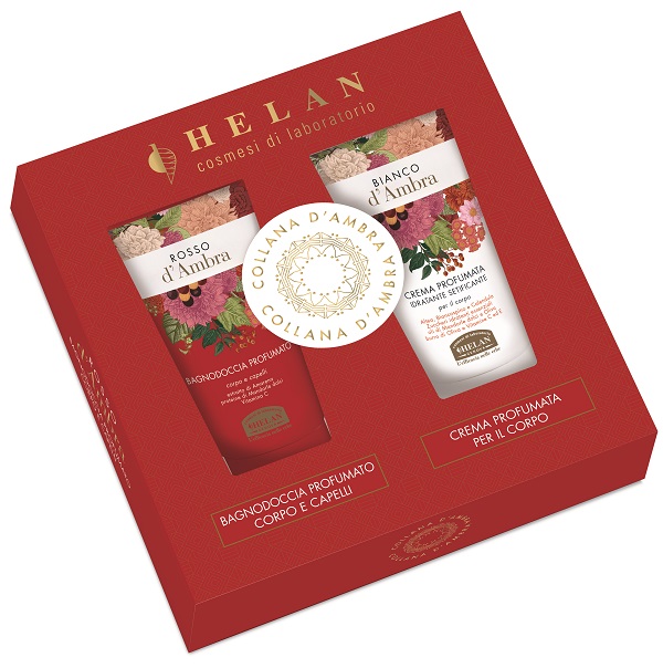 COLLANA D'AMBRA COFANETTO ROSSO D'AMBRA 1 BAGNODOCCIA 75 ML + 1 BIANCO D'AMBRA CREMA CORPO 75 ML - Gruppofarmastore.it