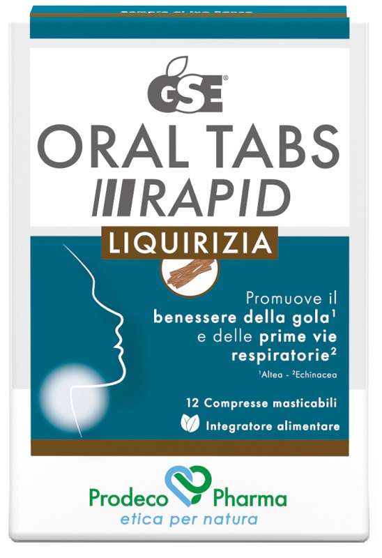 GSE ORAL TABS RAPID LIQUIRIZIA 12 COMPRESSE DA 1,5 G - Gruppofarmastore.it
