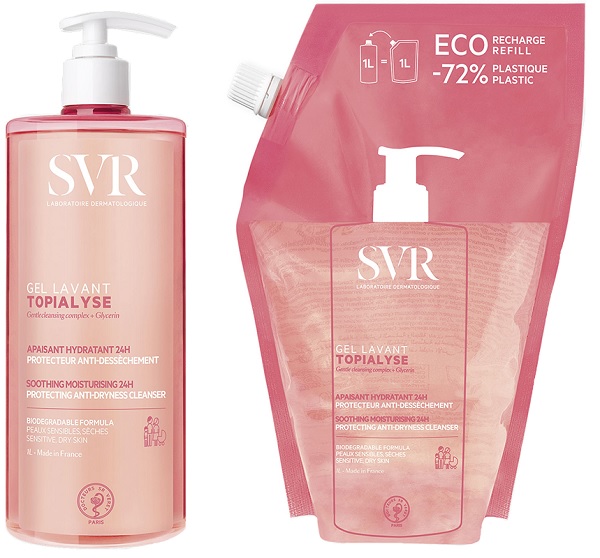 TOPIALYSE BIPACK GEL LAVANT 1 LITRO + GEL LAVANT REFILL 1 LITRO - Gruppofarmastore.it