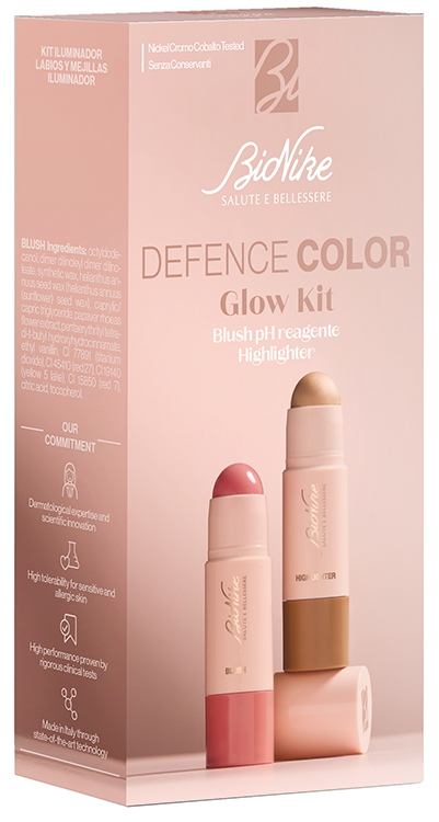 DEFENCE COLOR GLOW KIT ILLUMINANTE 7 ML + LIP&CHEEK BLUSH 5 ML - Gruppofarmastore.it