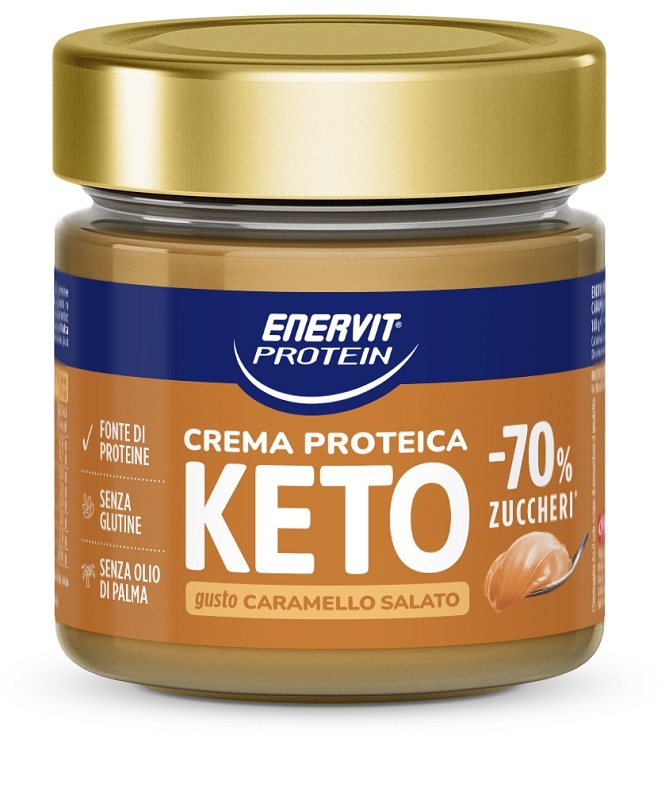 ENERVIT PROTEIN CREMA KETO CARAMELLO SALATO 180 G - Gruppofarmastore.it