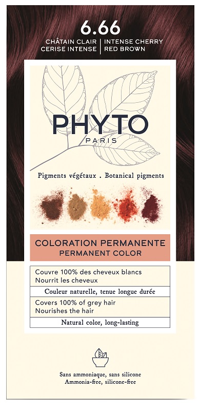 COLOR KIT PHYTOCOLOR 6,66 CASTANO INTENSO ROSSO CILIEGIA 1 LATTE RIVELATORE 50 ML + 1 CREMA COLORANTE 50 ML + 1 MASCHERA PROLUNGA COLORE 10 ML + 1 PAIO DI GUANTI - Gruppofarmastore.it