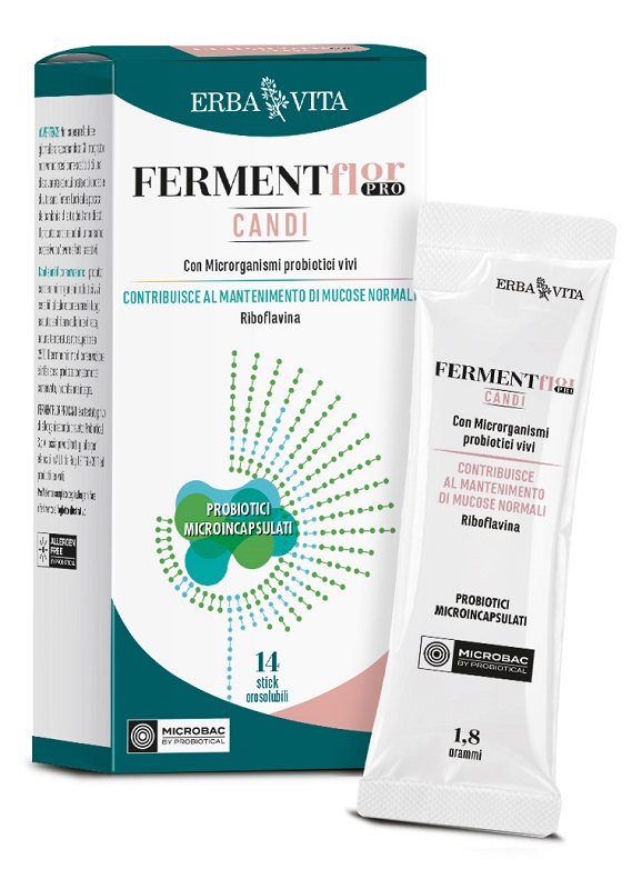 FERMENTFLOR PRO CANDI 14 STICK OROSOLUBILI DA 1,8 G - Gruppofarmastore.it