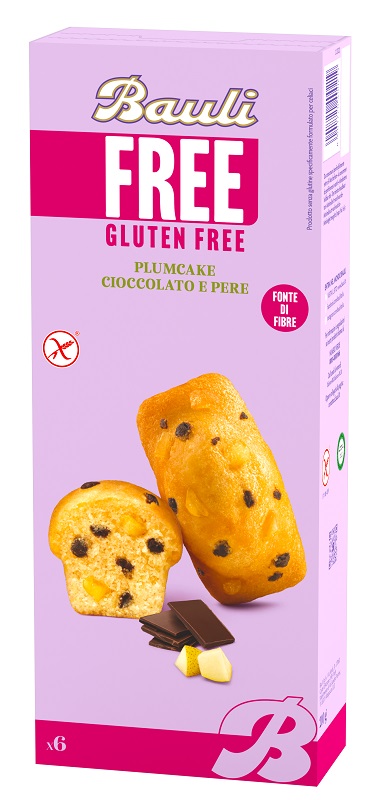 BAULI FREE PLUMCAKE CIOCCOLATO E PERE 6 PEZZI DA 35 G - Gruppofarmastore.it