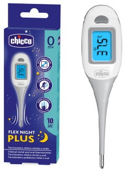 CHICCO TERMOMETRO FLEX NIGHT PLUS - Gruppofarmastore.it