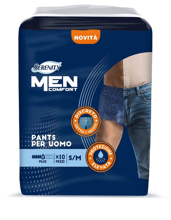 PANNOLONE A MUTANDINA SERENITY MEN COMFORT PLUS S/M 10 PEZZI - Gruppofarmastore.it