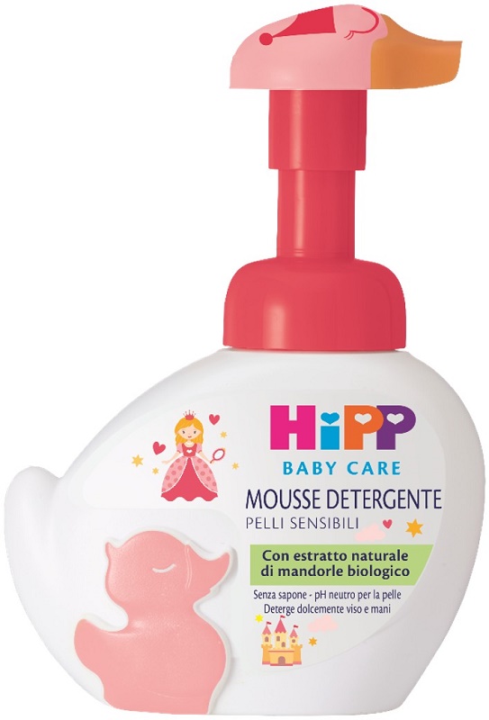 HIPP BABY CARE MOUSSE DETERGENTE PAPERELLA ROSA LIMITED EDITION 250 ML - Gruppofarmastore.it