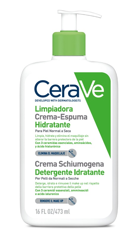 CERAVE CREMA SCHIUMOGENA DETERGENTE IDRATANTE 473 ML - Gruppofarmastore.it