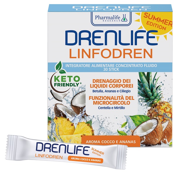 DRENLIFE LINFODREN SUMMER EDITION 30 STICK DA 10 ML - Gruppofarmastore.it