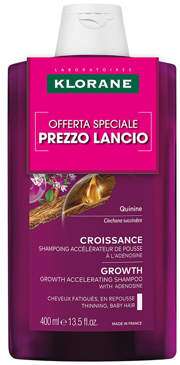 KLORANE SHAMPOO CHININA CRESCITA 400 ML PREZZO LANCIO - Gruppofarmastore.it